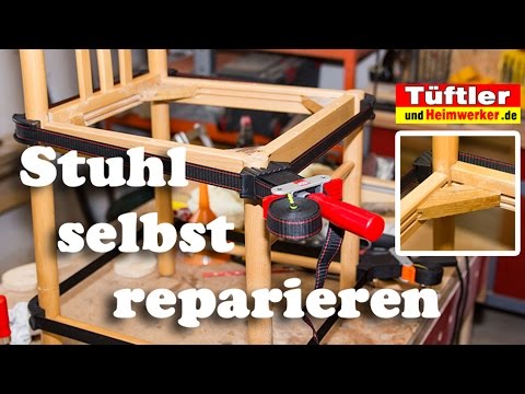 Video: Wie klebt man einen Holzstuhl? Stuhlreparatur selber machen