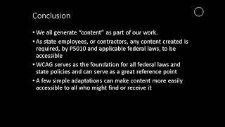 Introduction to Information Communication Technology: Conclusion screenshot 4
