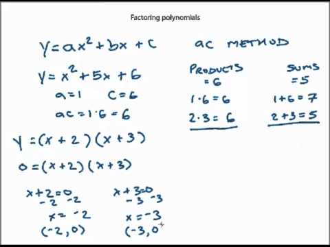 Factoring quadratic equations usning the ac method.mp4 - YouTube