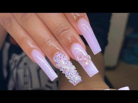 Buy Fake Nails Medium Length Press on Nails White Pink Abstract Cute Coffin  False Nails with Glue, Stick on Nails Art Manicure Decoration, Glossy Nude Acrylic  Nails for Women and Girls 24Pcs