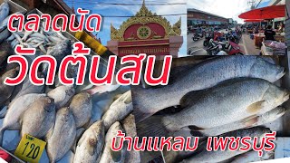 ตลาดนัดวัดต้นสน อำเภอบ้านแหลม จังหวัดเพชรบุรี #ของทะเลสดๆใหม่ๆ ราคาไม่แพง!!! คอนเฟิร์ม!!!