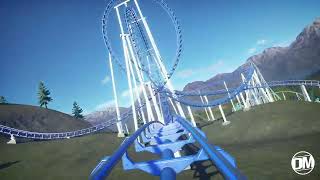 Famous Mountaineer - Custom Arrow Dynamics Mega Looping Coaster - Planet Coaster POV Wealth