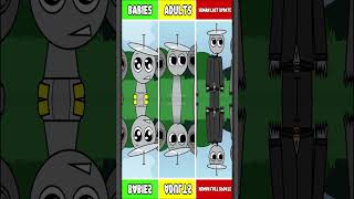 All Sprunki Retake Remixable Version- Sprunki Babies Vs Adults Vs Human