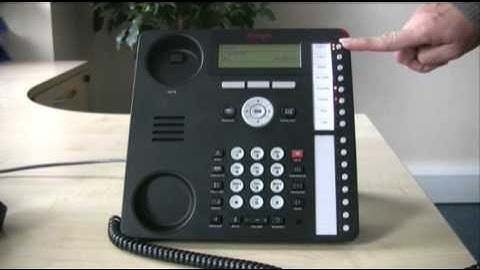 Putting a call on hold - Avaya IP Office 1616 series telephone