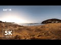 Relaxing Sunrise with Ocean & Wildlife Sounds - Virtual Nature 360° VR - 5K Ultra HD -
