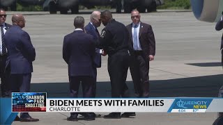 Pres. Biden meets with families of fallen officers in Charlotte
