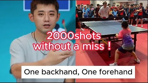 Zhang Jike Trains an 8-Year-Old: 2,000 Consecutive Shots Without a Single Miss!
