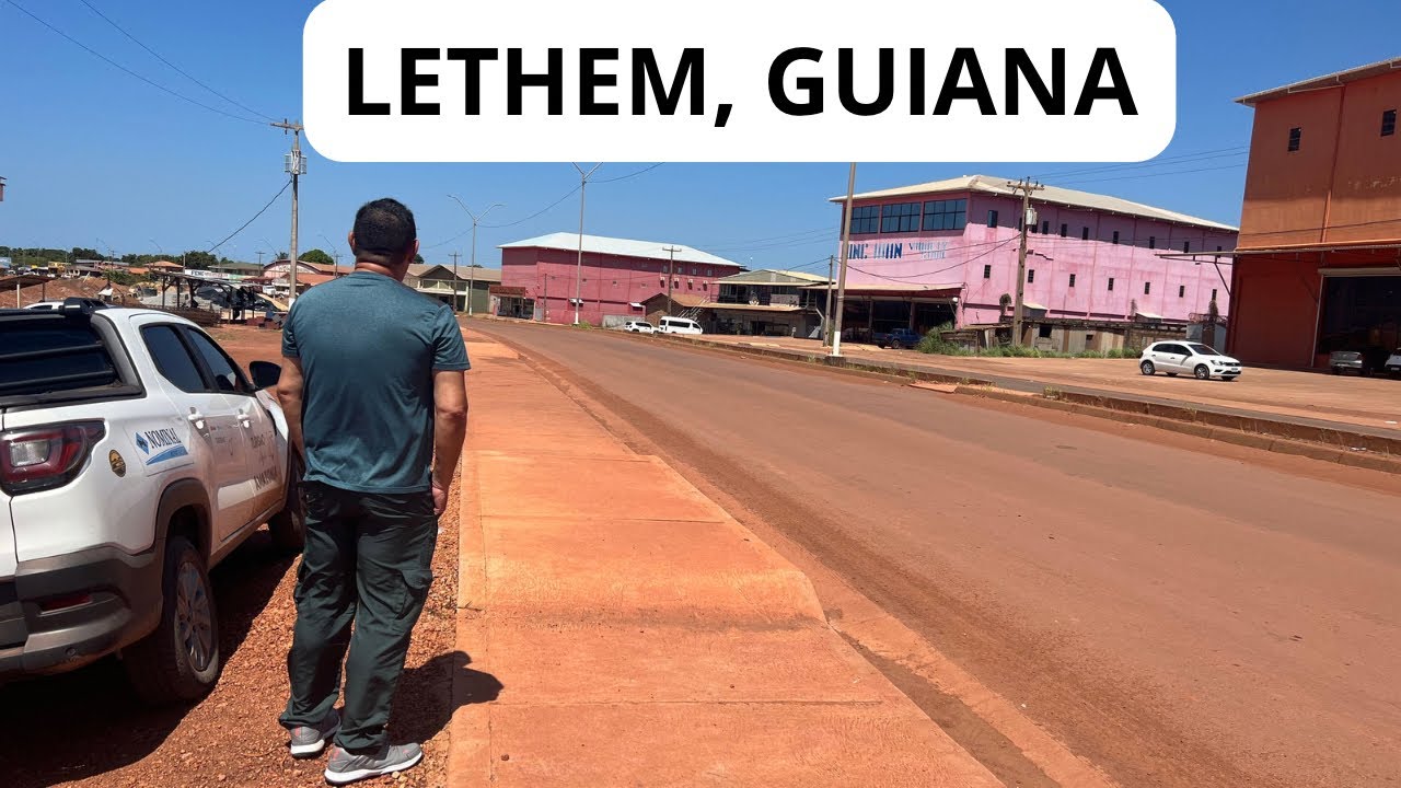 Conheci Lethem, na Guiana, ex-inglesa, na nossa primeira viagem ...