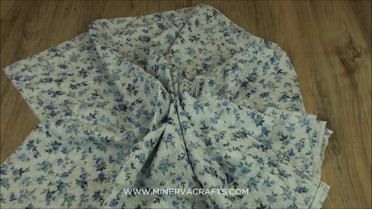 Corsage Pretty Floral Print Tufted Cotton Dress Fabric