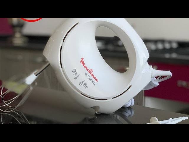 Moulinex Easy Max Batteur électrique Blanc et Rouge - ABM11A30