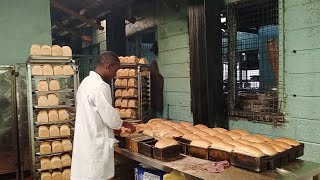 How to make Bread white bread # Industrial baking.  road to #1000subscriber. PART 1