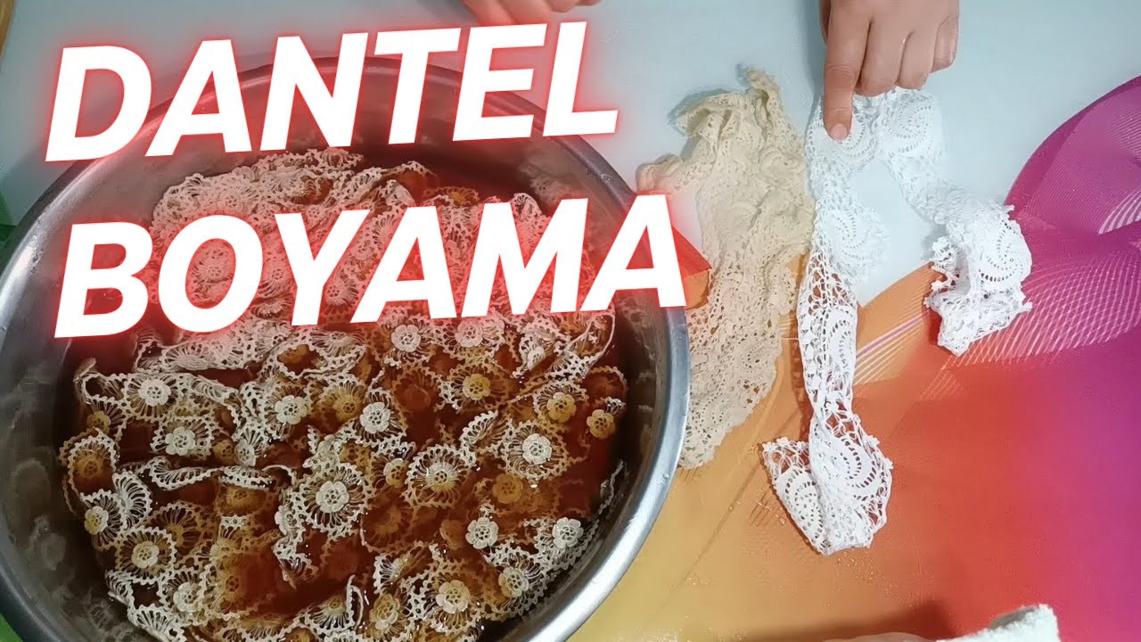 DANTEL BOYAMA TEKNİĞİ | Doğal Renklendiriciler Kullanılmıştır