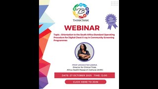 2025/10/27 Orientation to the South Africa Standard Operating Procedure for Digital Chest X ray