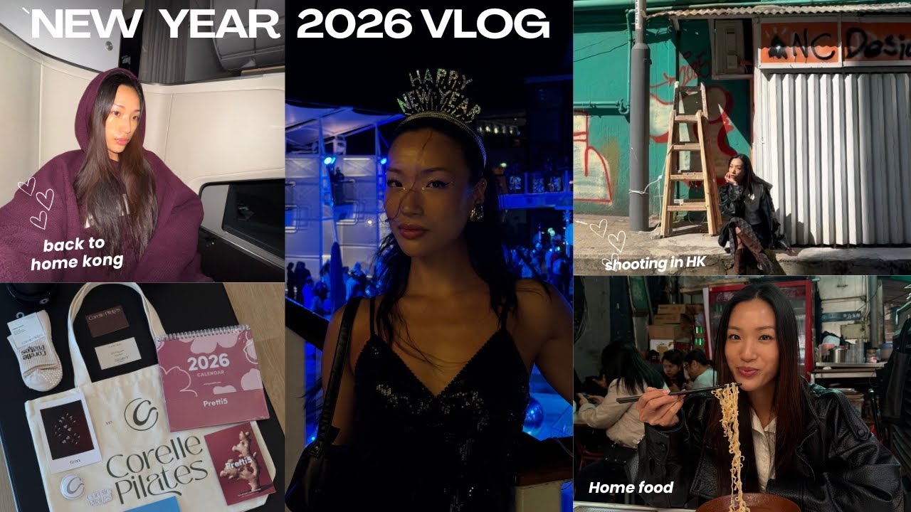 New Year (2026) Vlog | Back to Home Kong 🇭🇰 , Test Shoot, Pilates