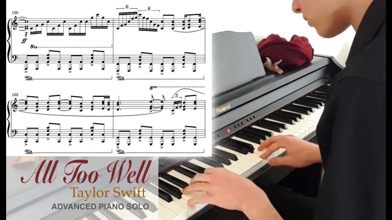 All Too Well - Advanced Piano Solo