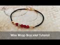 Leather Bracelet/ wire wrap bracelet tutorial/ DIY Accessories/ DIY Bracelet