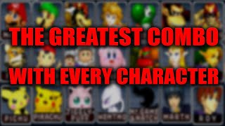 The Greatest Combo With Every Character in Super Smash Bros Melee