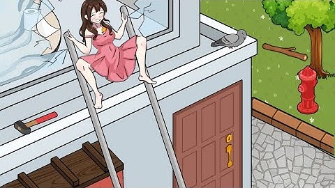 Tricky twist puzzle level 15 help the mischievous girl climb down