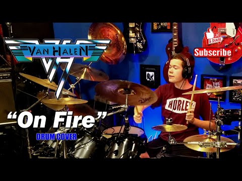 van-halen-"on-fire"-(drum-cover)-by:-adam-mc---15-year-old-kid-drummer