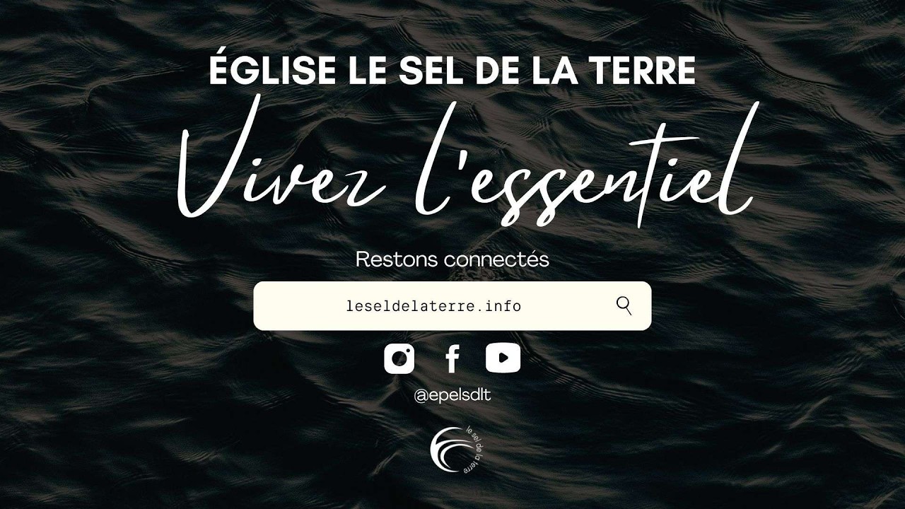 Bon dimanche au sel de la terre - Baptême ; dimanche 15 février 2026