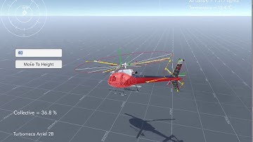 Silantro Unity3D Helicopter Simulator: PID Hover Height Control