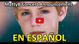MattyB LIVE in Chicago (Concert Announcement) (Subtitulado en Español!)