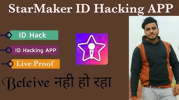 Starmaker ID Hack // Watch the video and have fun. 😂 Hack everyone