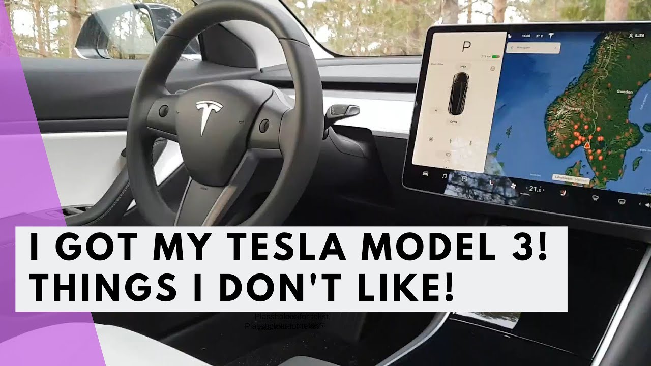 I got my Tesla Model 3! Things I don't like! - YouTube