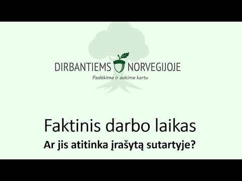 Video: Kaip Nurodyti Darbo Laiką