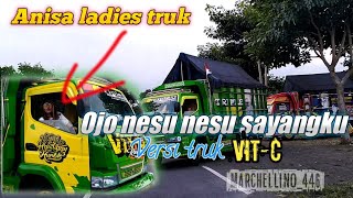 happy asmara || Ojo nesu nesu // versi truk supirnya Anisa ladies truk 😱😱