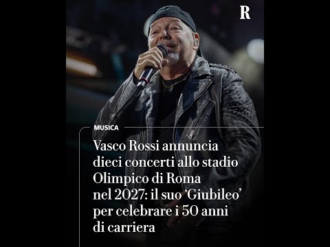Video Vasco Rossi annuncia il suo Giubileo per celebrare i 50 anni di carriera