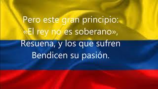 II estrofa himno nacional de colombia