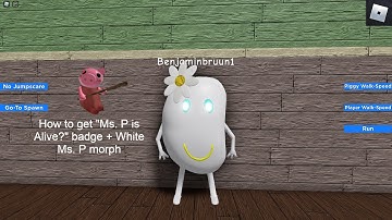 How to get "Plotwist | Ms. P is Alive?" badge + White Ms. P morph in Roblox Piggy RP - 2