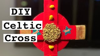 How to make a SIMPLE and EASY 3D CELTIC CROSS | Art at Home | DIY 2020