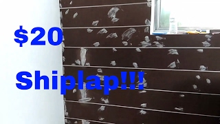 Cheap and easy Shiplap! Cheap and easy Shiplap!