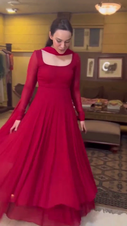 Red Anarkali Suit #dress s#viral #grwn#short@indianfusianfashionstudio