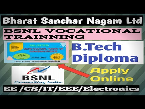 bsnl-vocational-training-certificate-2020|-be/-b.-tech/-diploma-|-how-apply?