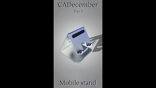 #Recap - #CADecember - Designing a Mobile stand in Solidworks #Shorts Wealth