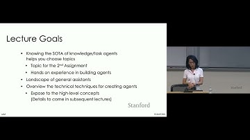 CS224V Fall 2024 Lecture 3: Introduction to Agents on 9 30 2024 Mon