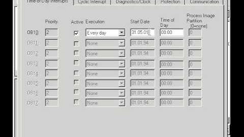 Siemens Step 7 Tutorial - Time-of-Day Blocco Organizzativo Interrupt (OB 10)