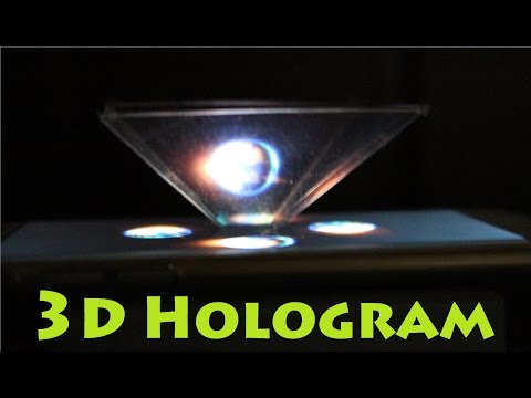 Turn Your Smartphone Into A 3D Hologram Projector Using Plastic Sheet