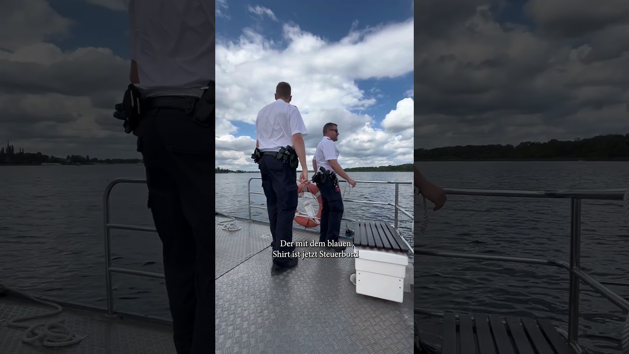 Wasserschutzpolizei im Einsatz