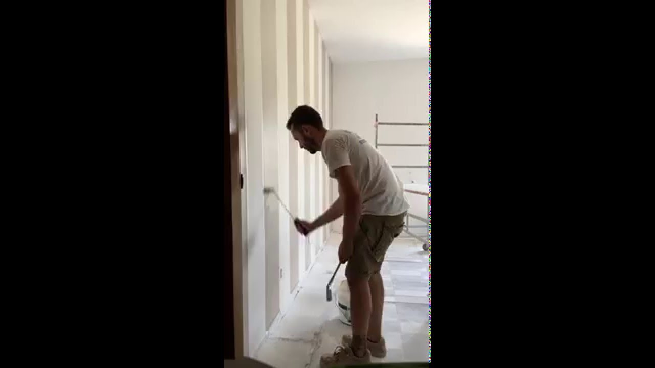 Decorazione parete a righe mancini pitture youtube