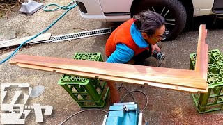 [Business trip#20] Wood stove wall and small counter