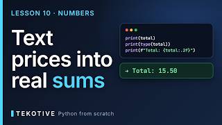 Text prices into real sums | Python for Beginners (Lesson 10)
