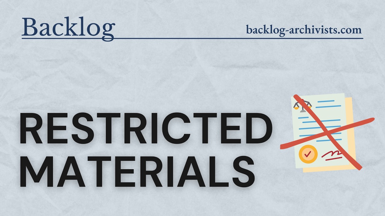 Restricted Materials