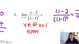 AP Calculus 2-2B Infinite Limits