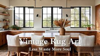 Turn Damaged Vintage Rugs Into Stunning Interior Wall Art & Ottomans | Home Organization Trends 2026