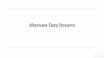 Alternate Data Streams exploit NTFS File System