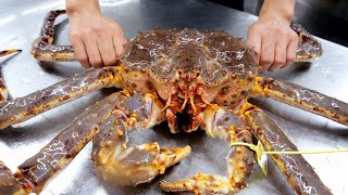 4 Ways Eats! Giant Alaskan KING CRAB !! | Vietnam Street Food